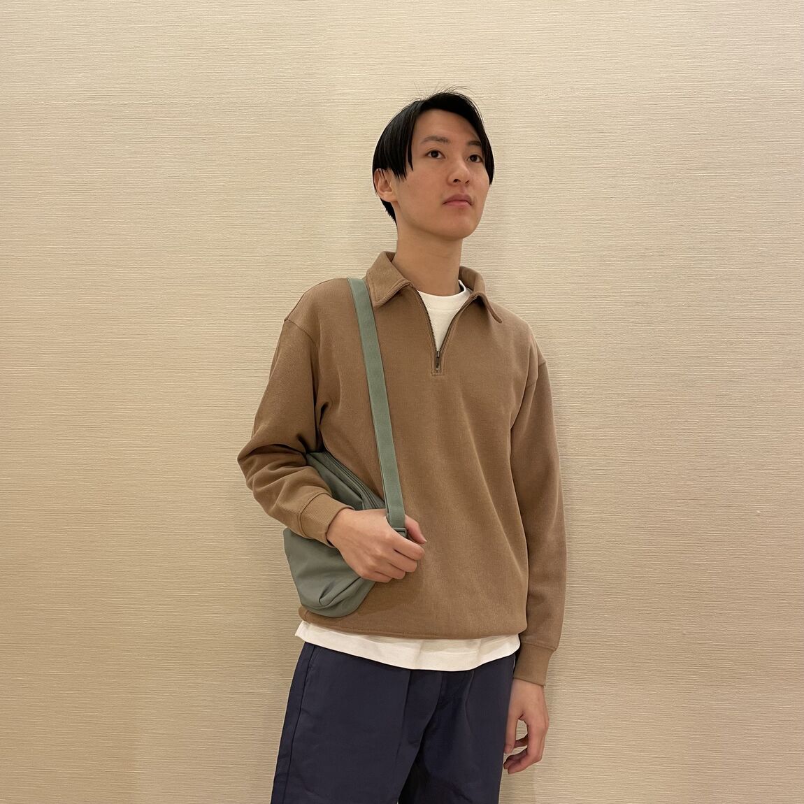 阪急西宮ガーデンズ】二重編み衿付きプルオーバーのご紹介｜無印良品